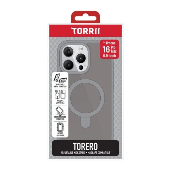 Cover Iphone 16 Pro Max Torero Stand Magsafe Torrii - Gray